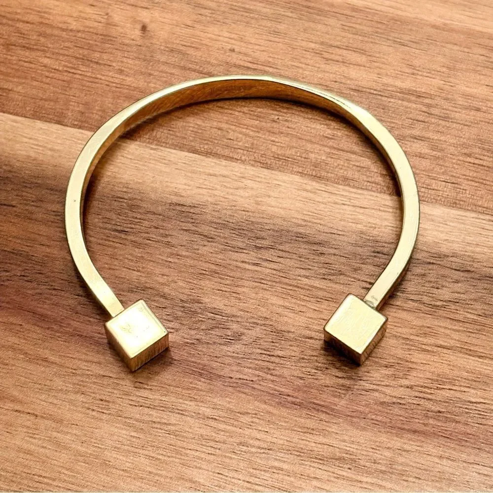 J.Crew | Mercantile Cube Cuff Bracelet | 2.25” Diameter